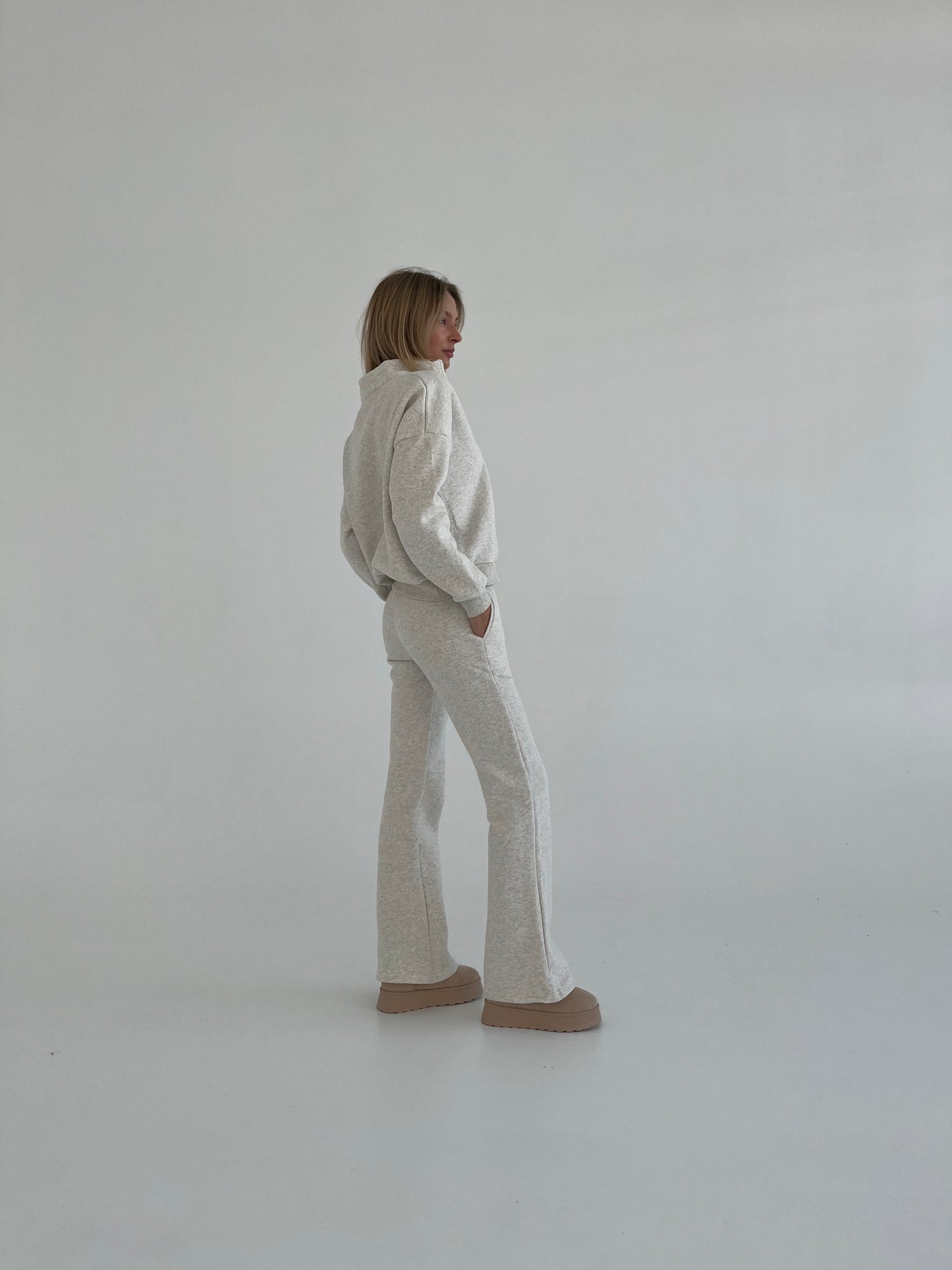 Polo džemperis Heather Gray