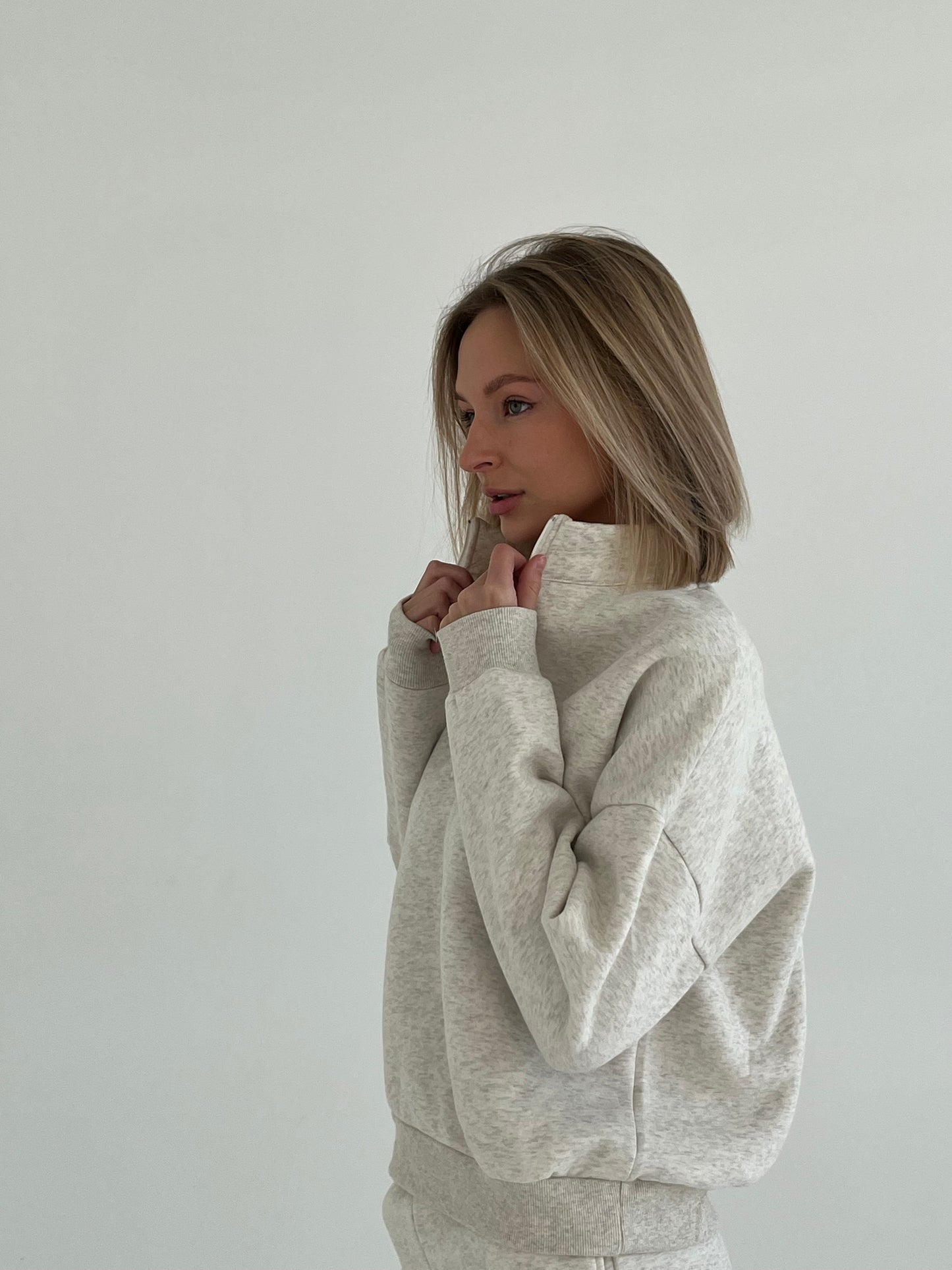 Polo džemperis Heather Gray